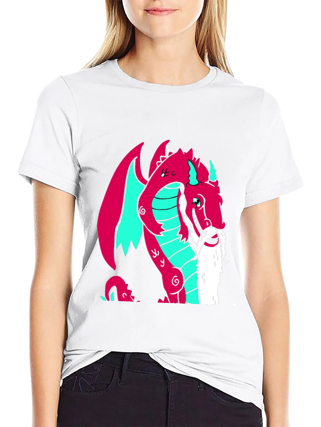 Dragon Graphic Tee - Quirky Fantasy Style!