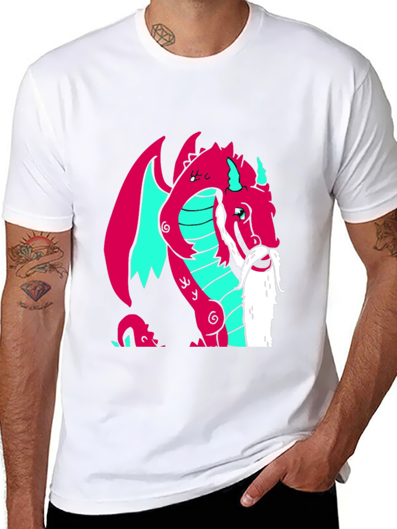 Dragon Graphic Tee - Quirky Fantasy Style!