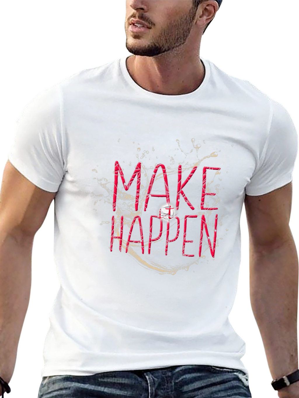 Make Happen Graphic T-Shirt - Black