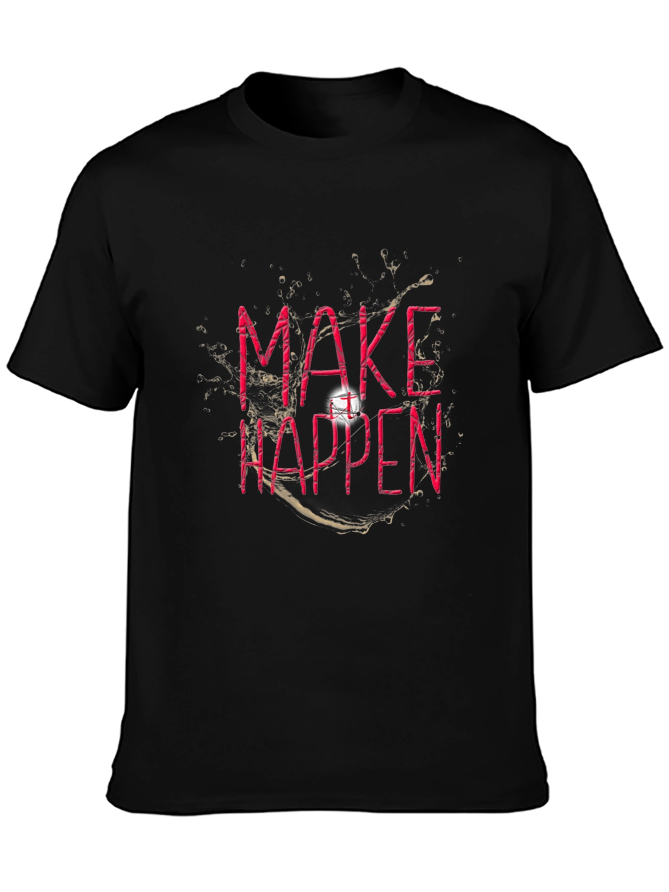 Make Happen Graphic T-Shirt - Black