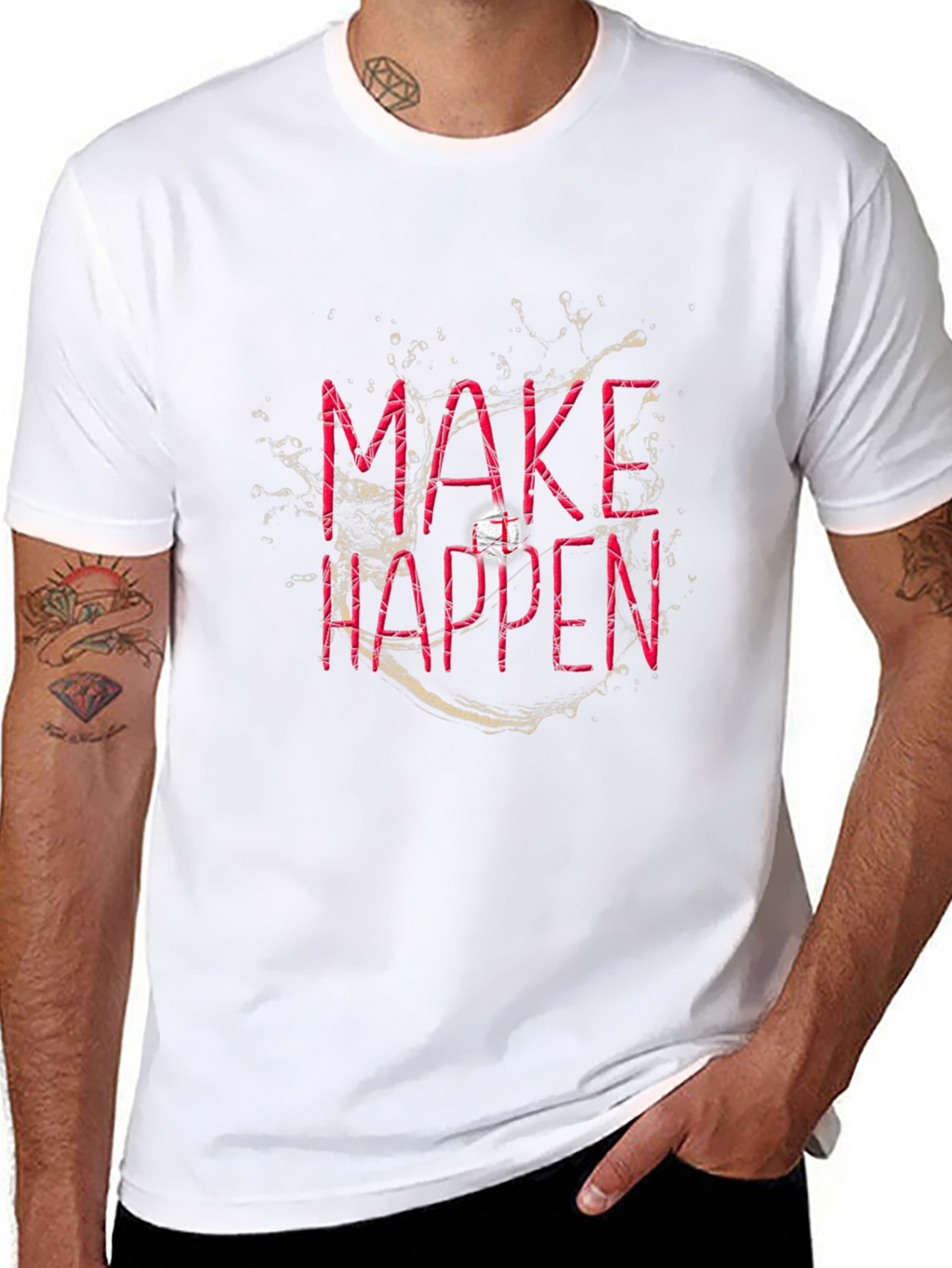 Make Happen Graphic T-Shirt - Black