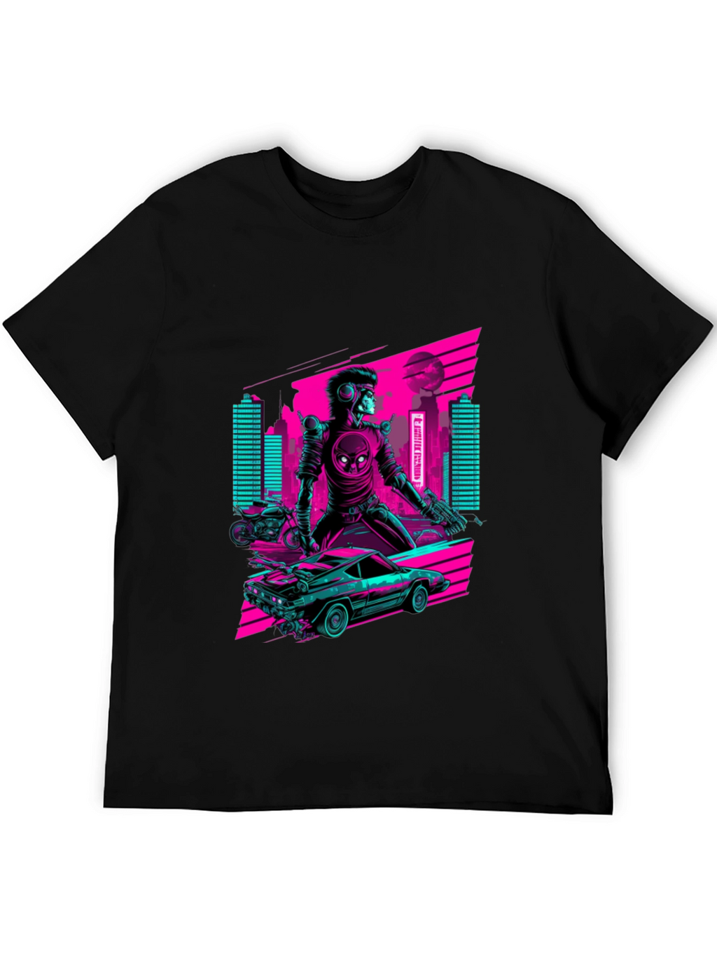 Retro Cyberpunk Rider T-Shirt