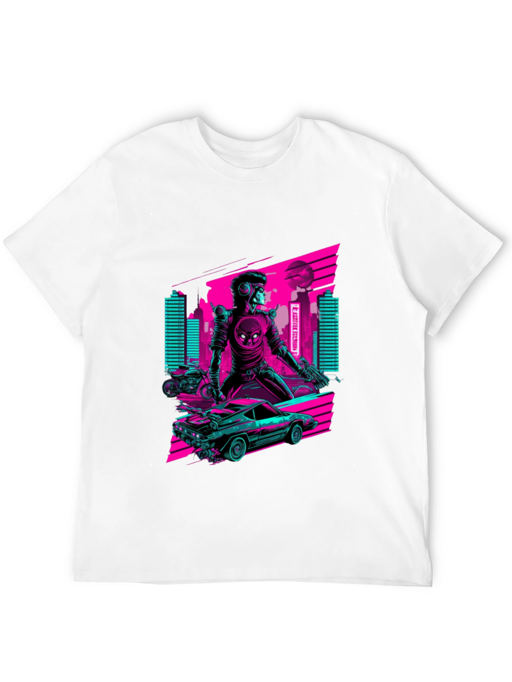 Retro Cyberpunk Rider T-Shirt
