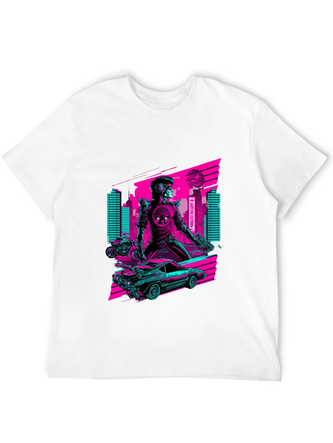 Retro Cyberpunk Rider T-Shirt