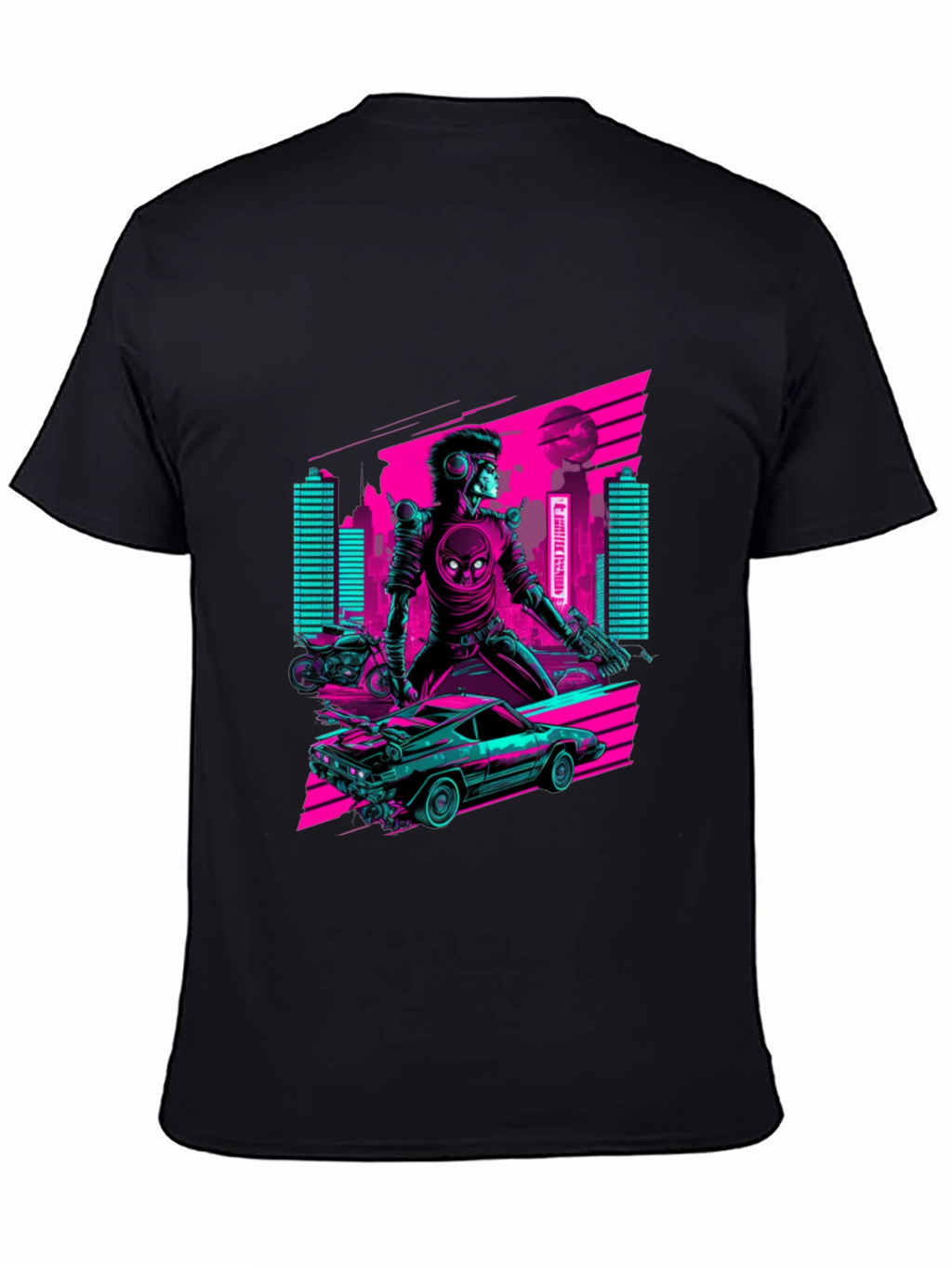 Retro Cyberpunk Rider T-Shirt