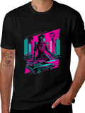 Retro Cyberpunk Rider T-Shirt