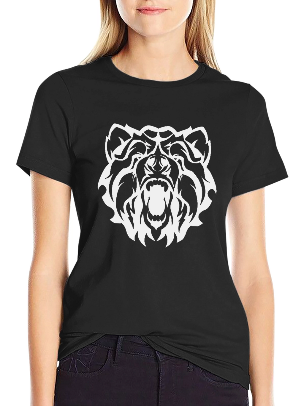 Bold Bear Graphic Tee - Black