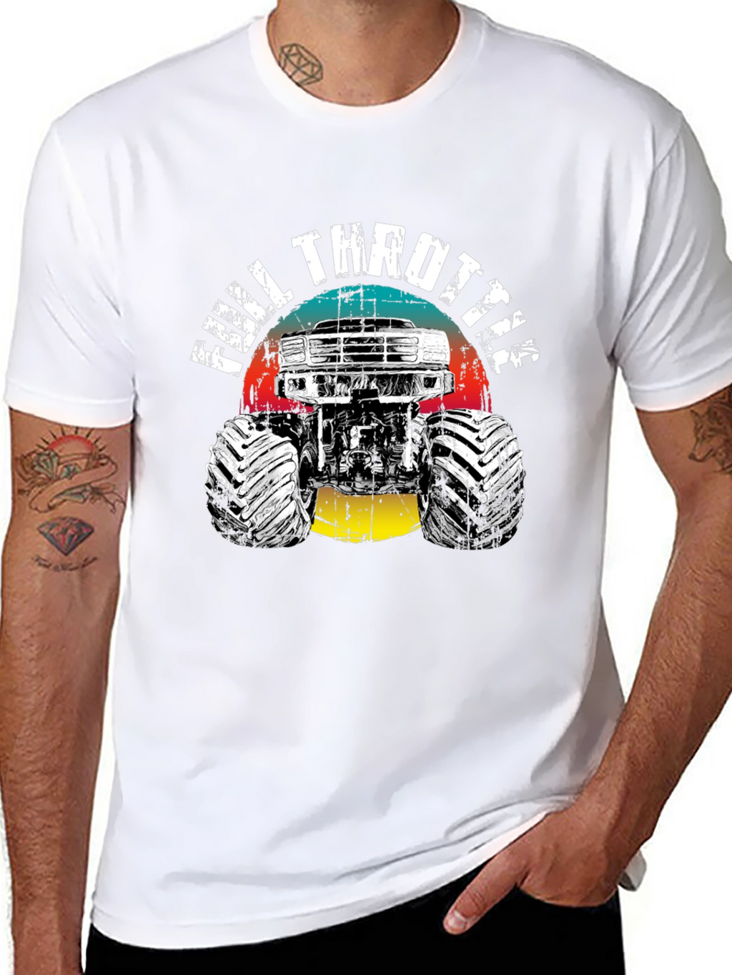 Full Throttle Monster Truck Graphic Tee