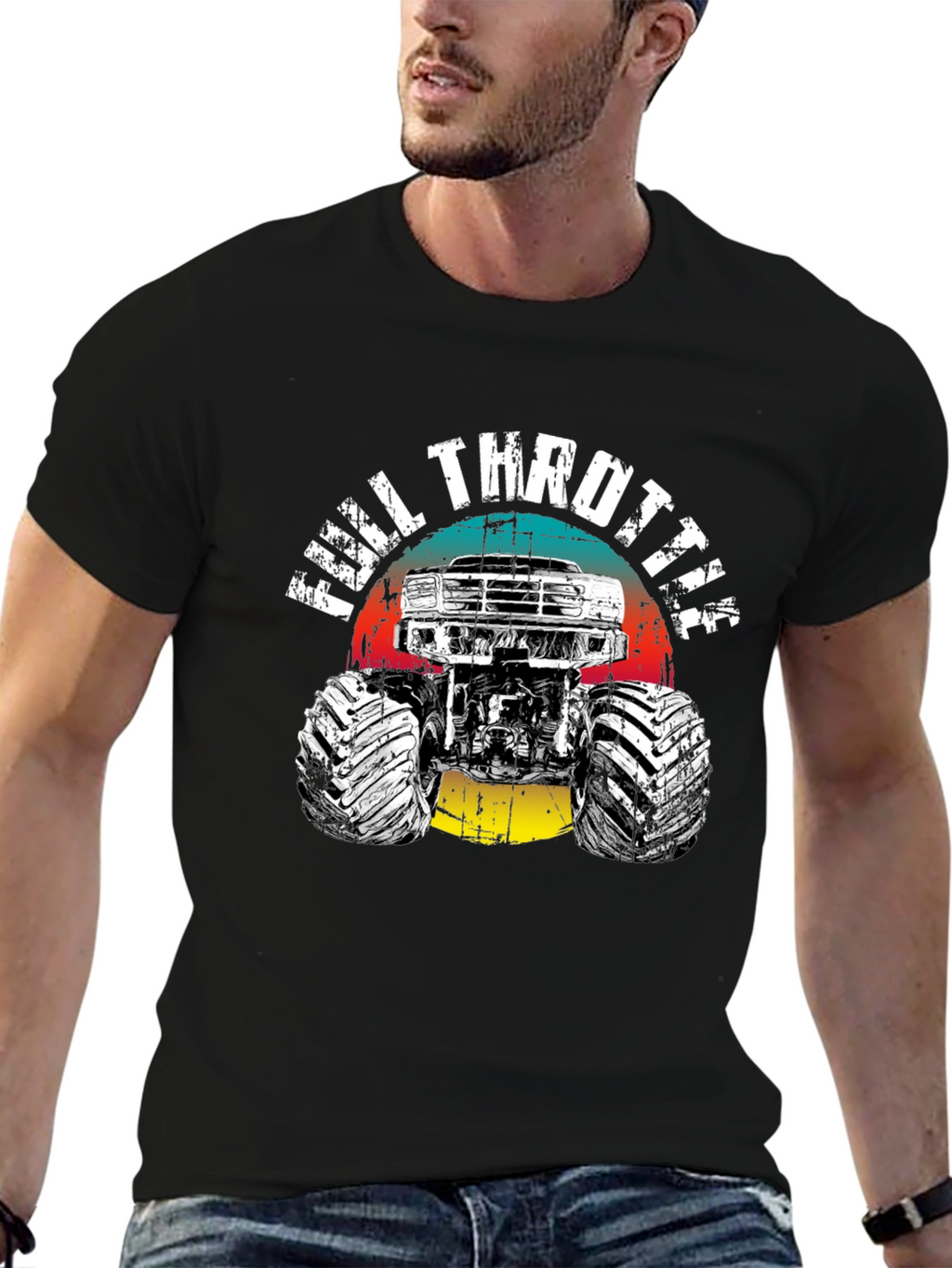 Full Throttle Monster Truck Graphic Tee