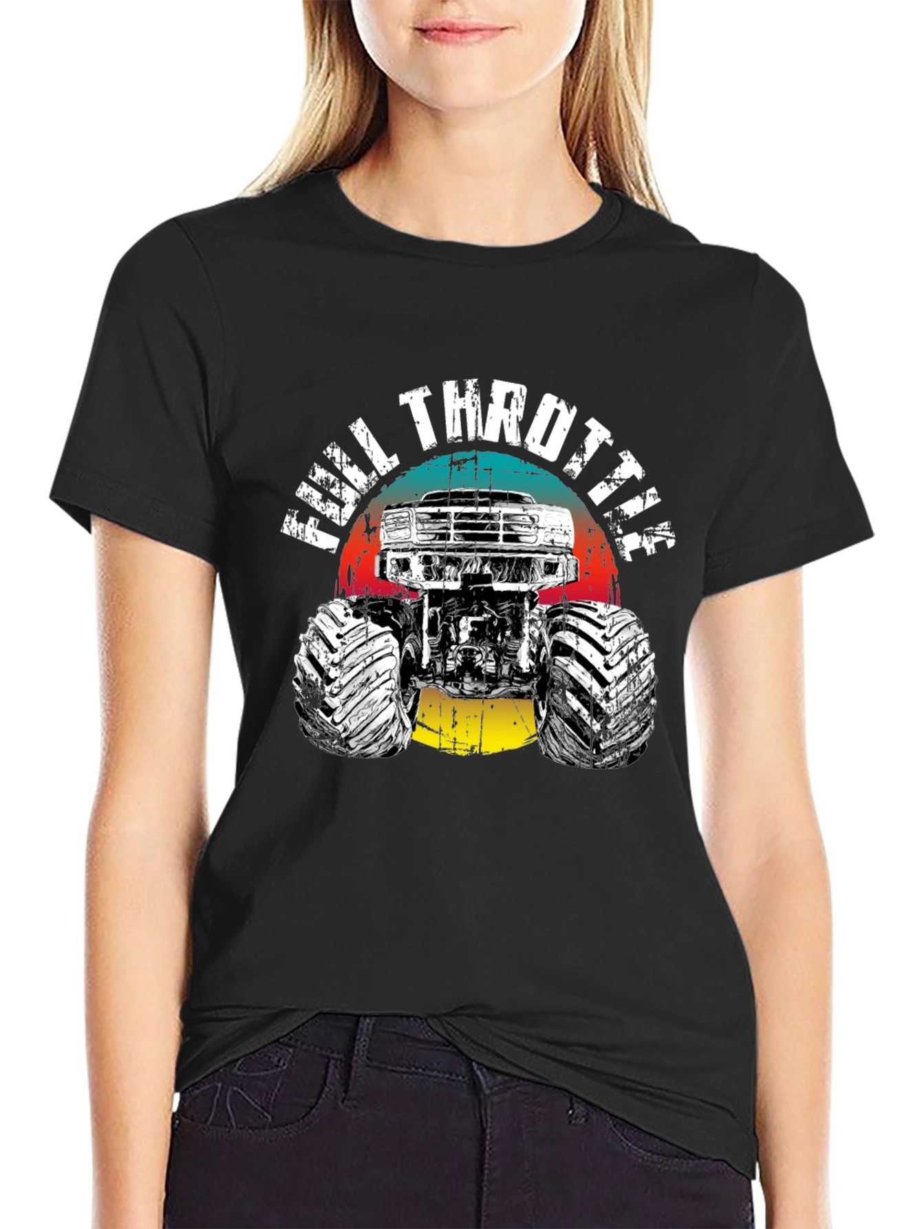 Full Throttle Monster Truck Graphic Tee