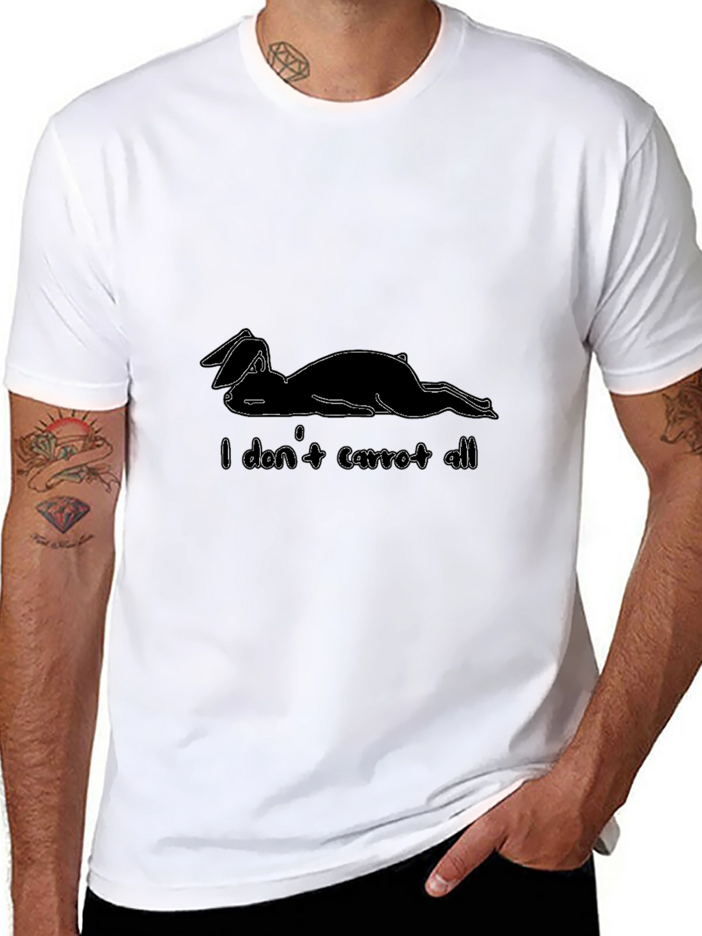 I Dont Carrot All - Funny Bunny T-Shirt