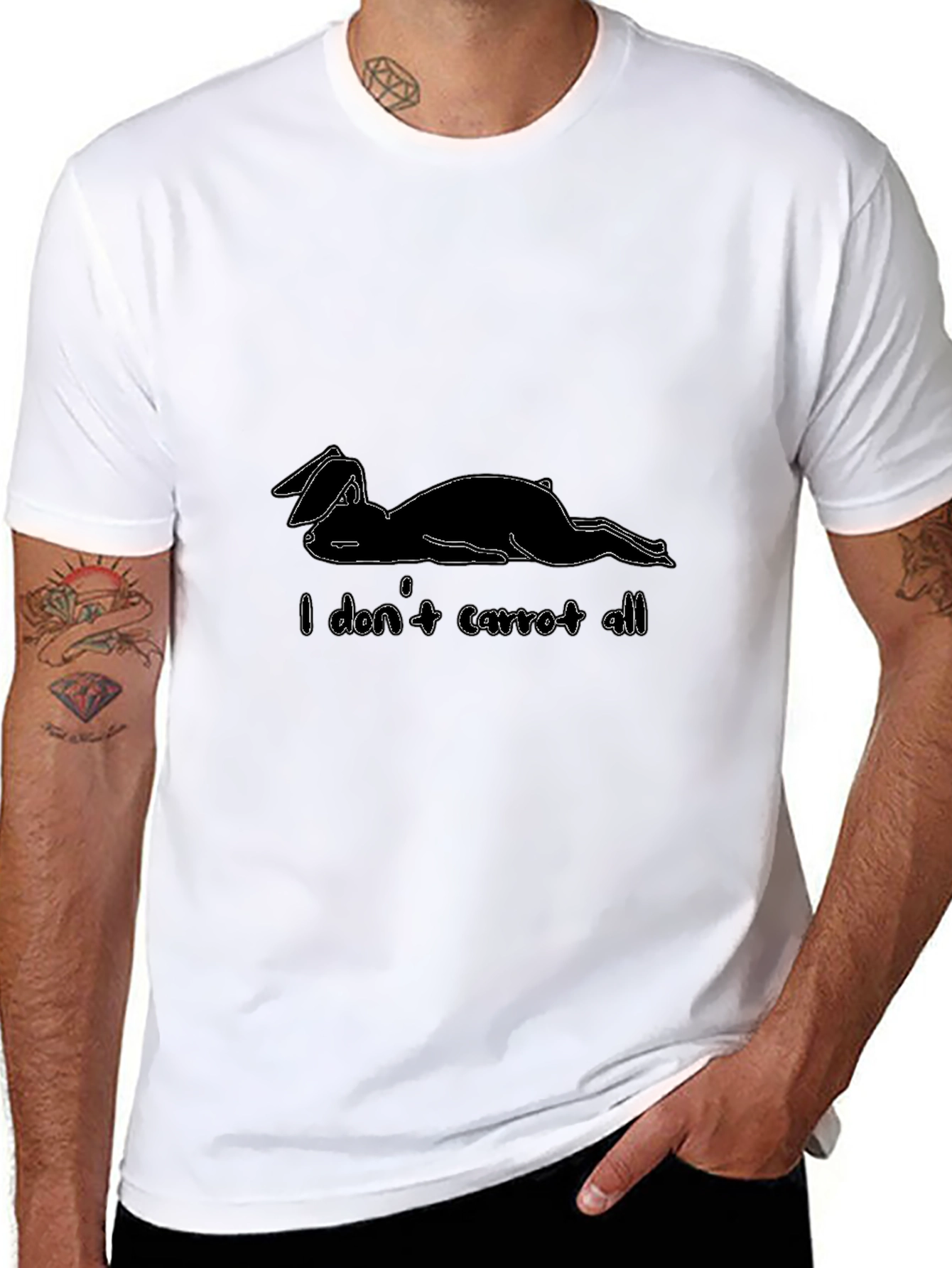 I Dont Carrot All - Funny Bunny T-Shirt