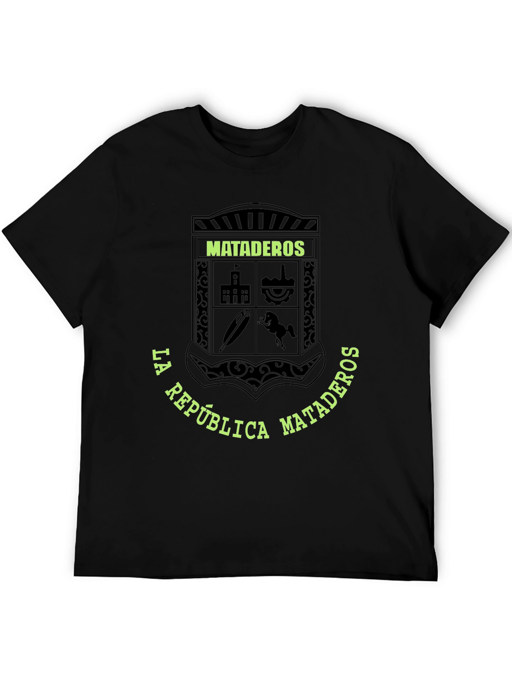 Mataderos Crest Graphic Tee - Black