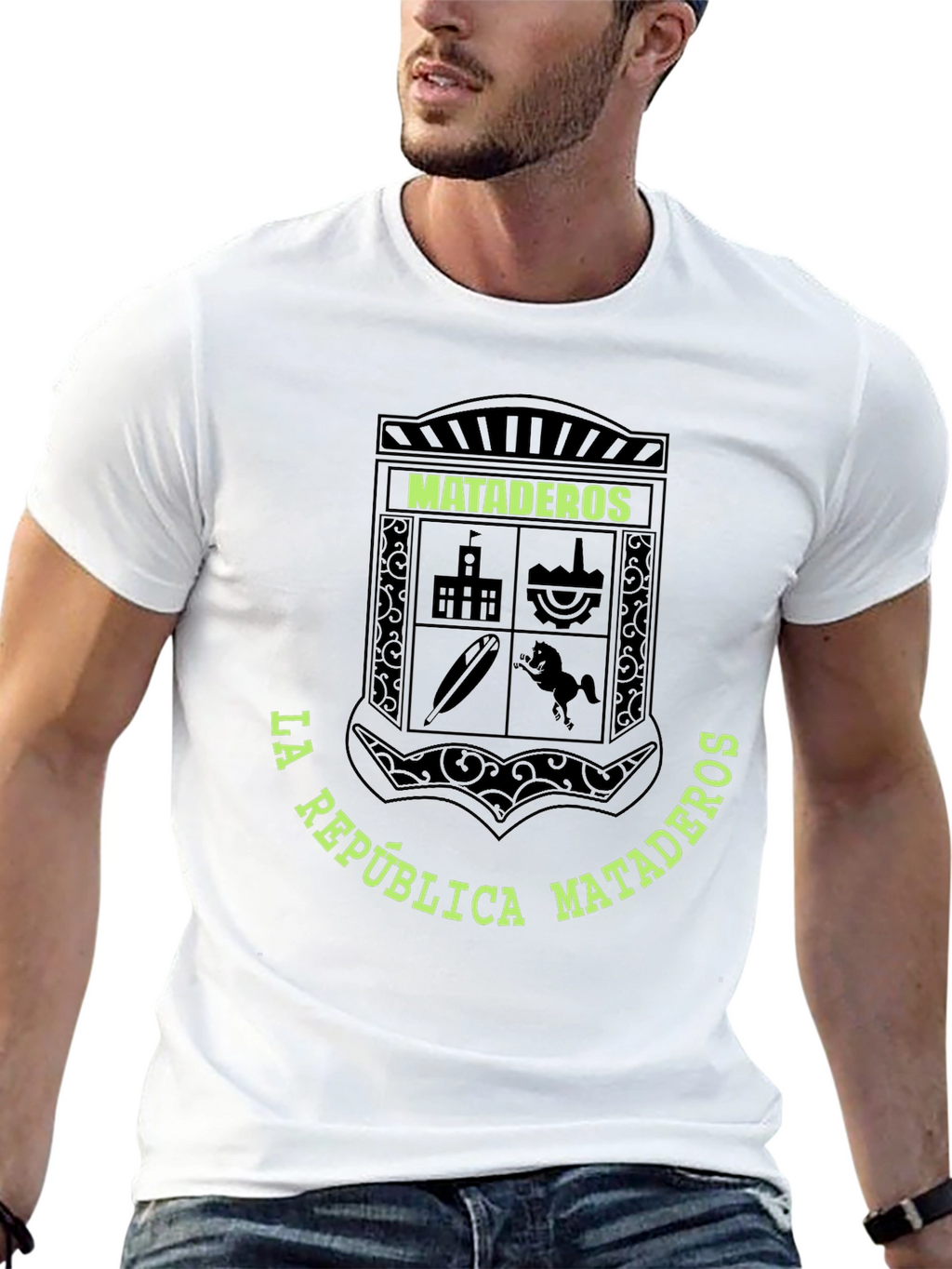 Mataderos Crest Graphic Tee - Black