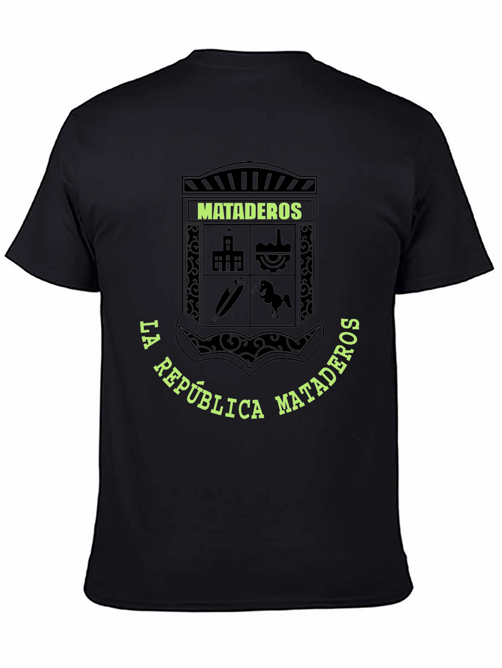 Mataderos Crest Graphic Tee - Black