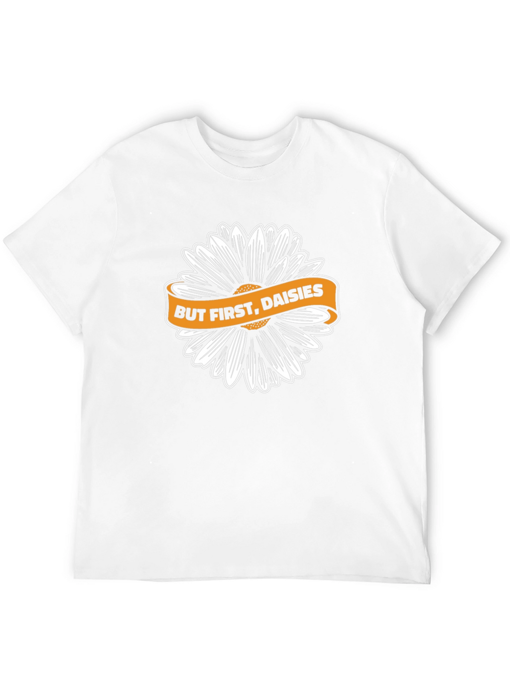 But First Daisies Black T-Shirt