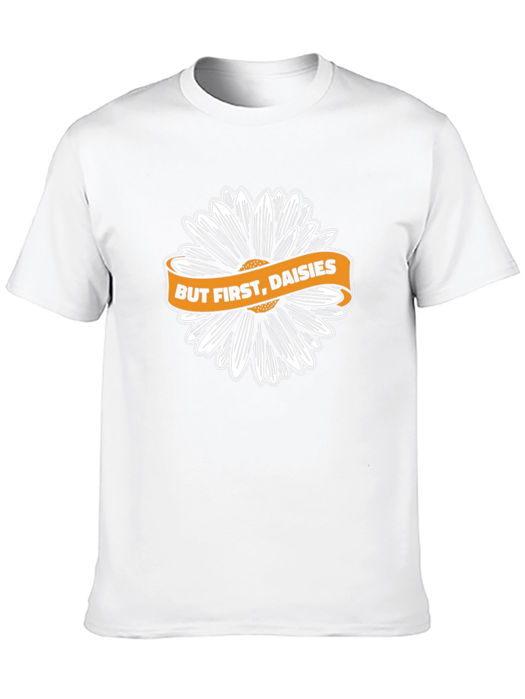 But First Daisies Black T-Shirt