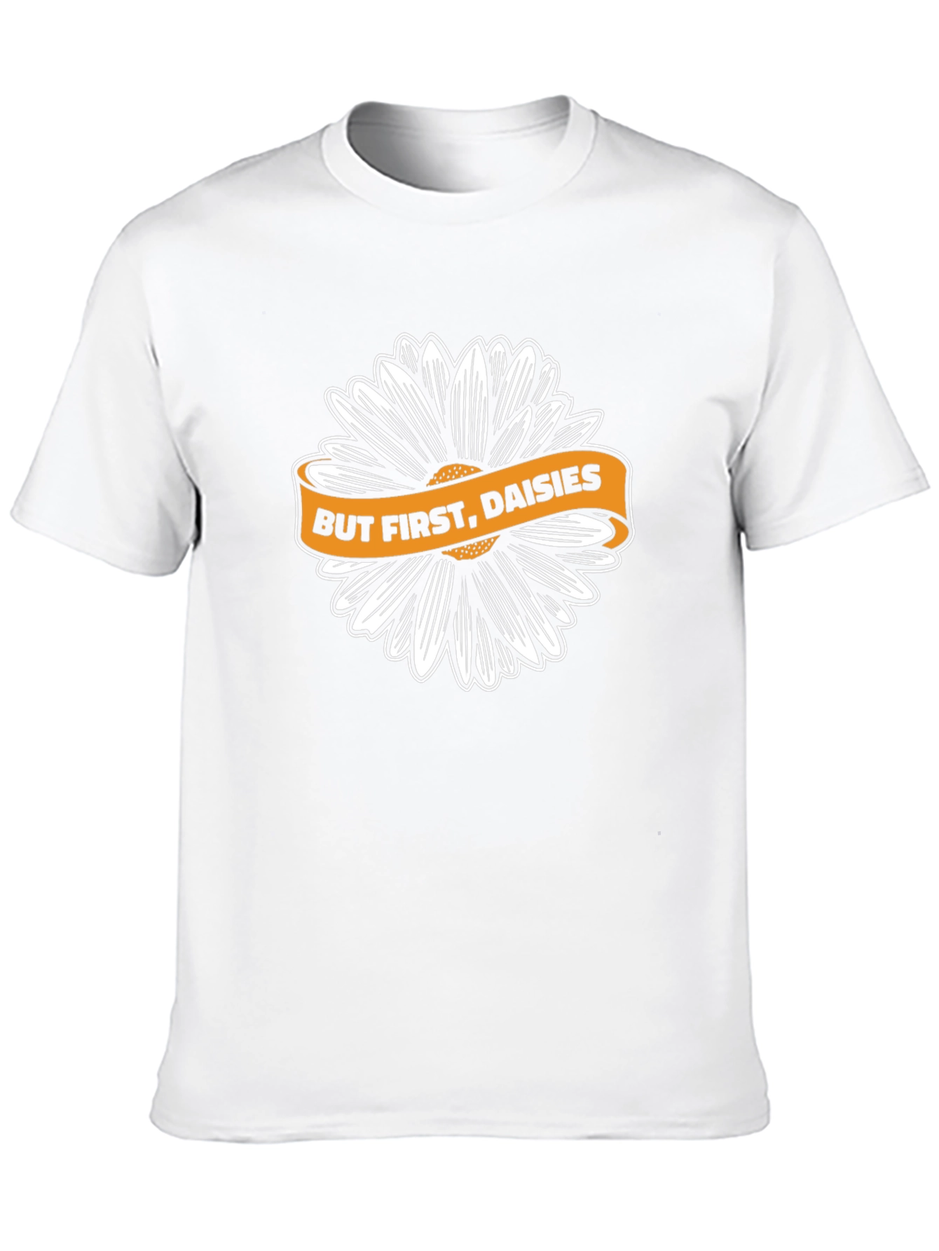 But First Daisies Black T-Shirt