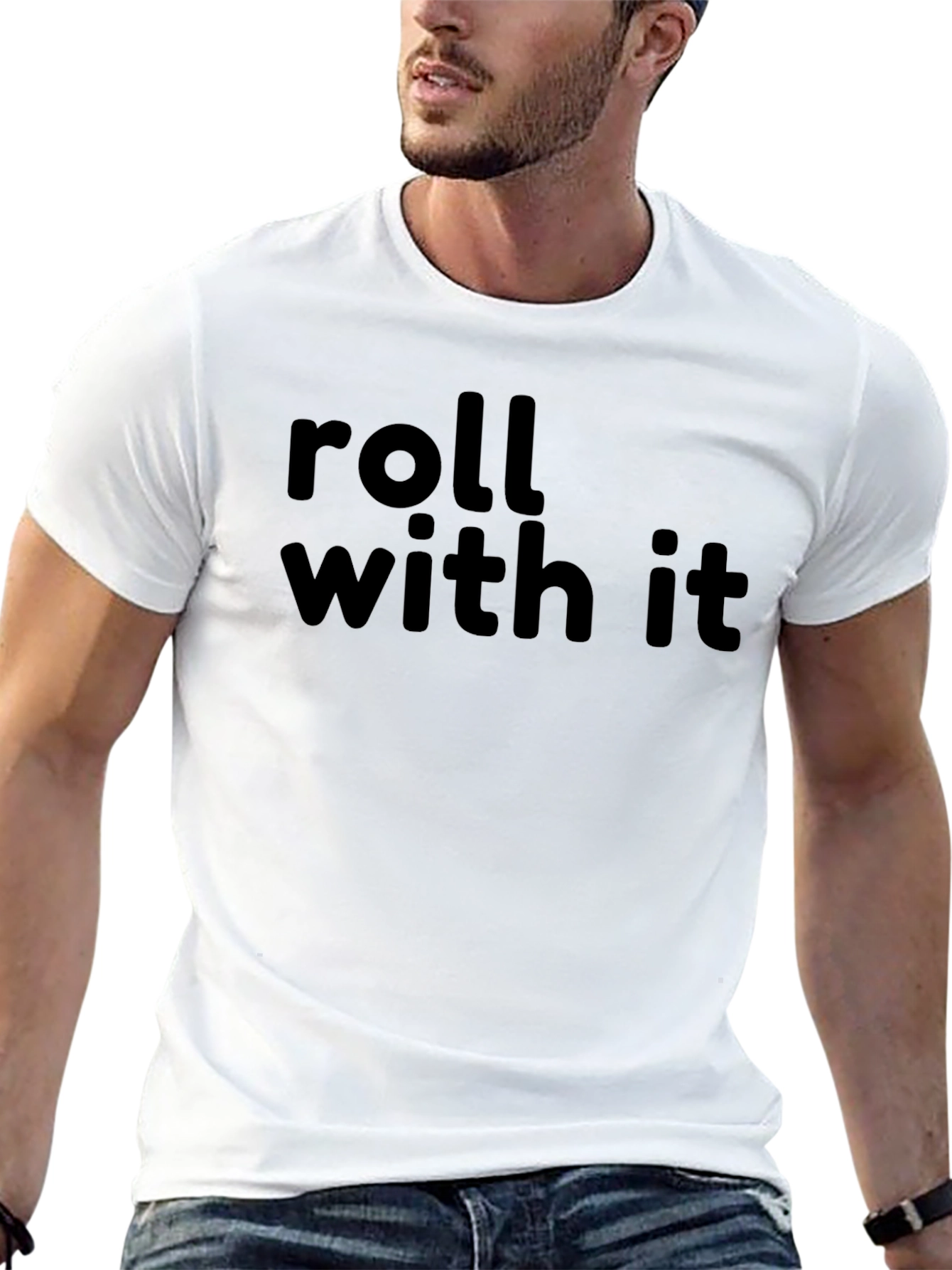 Roll With It Graphic T-Shirt - Black
