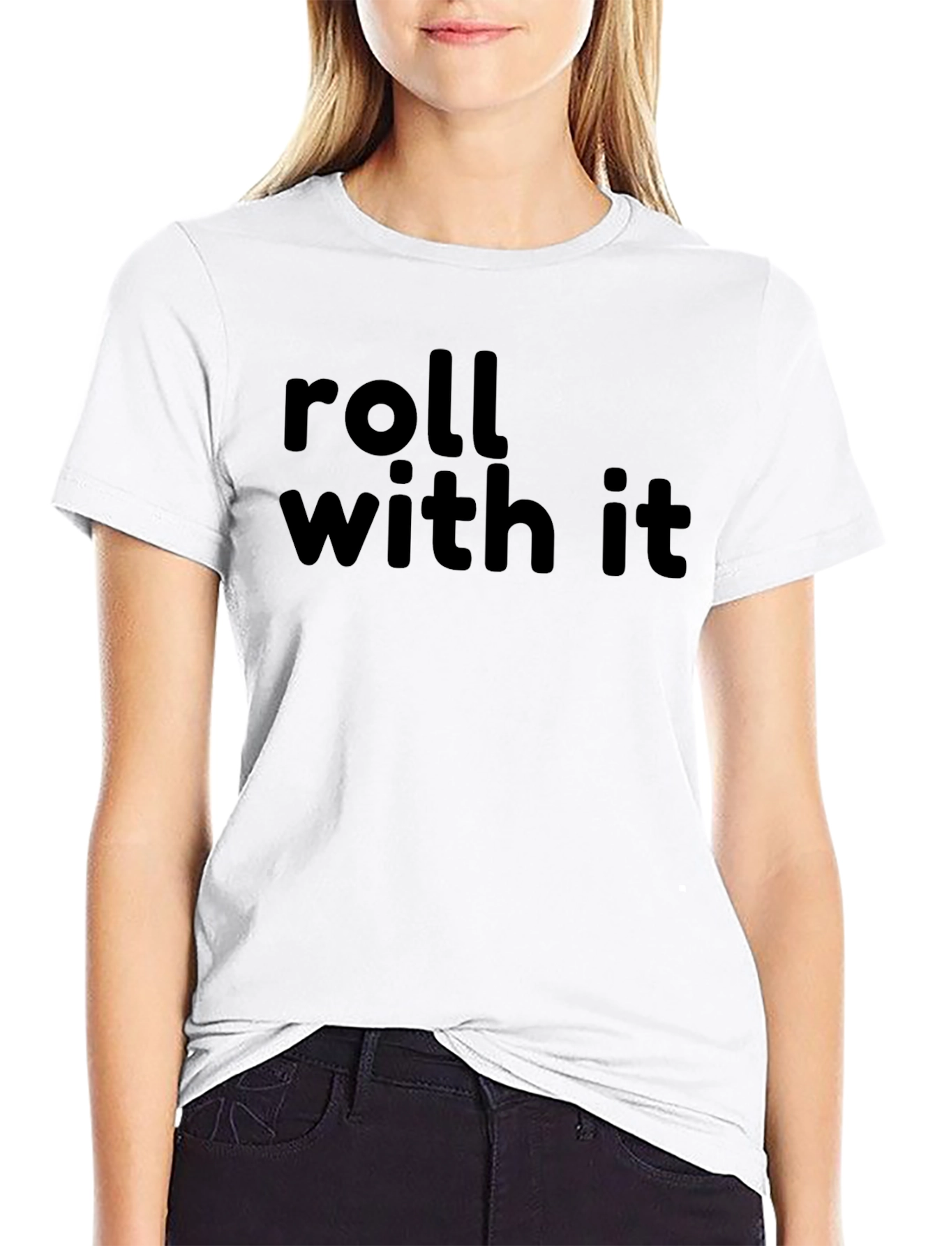 Roll With It Graphic T-Shirt - Black