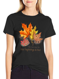Fall Leaves & Berries T-Shirt - New Beginnings