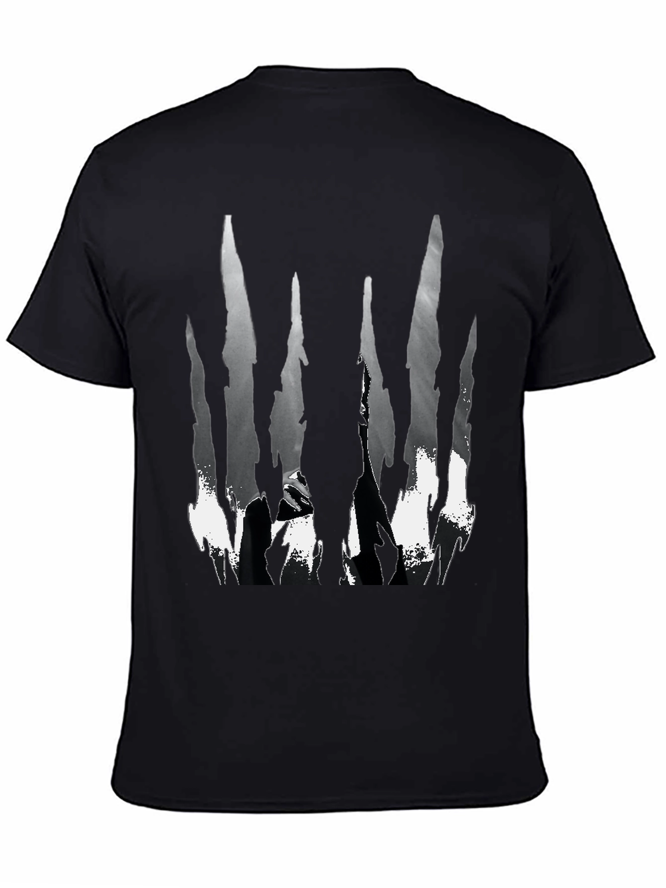 Abstract Black & White Graphic Tee