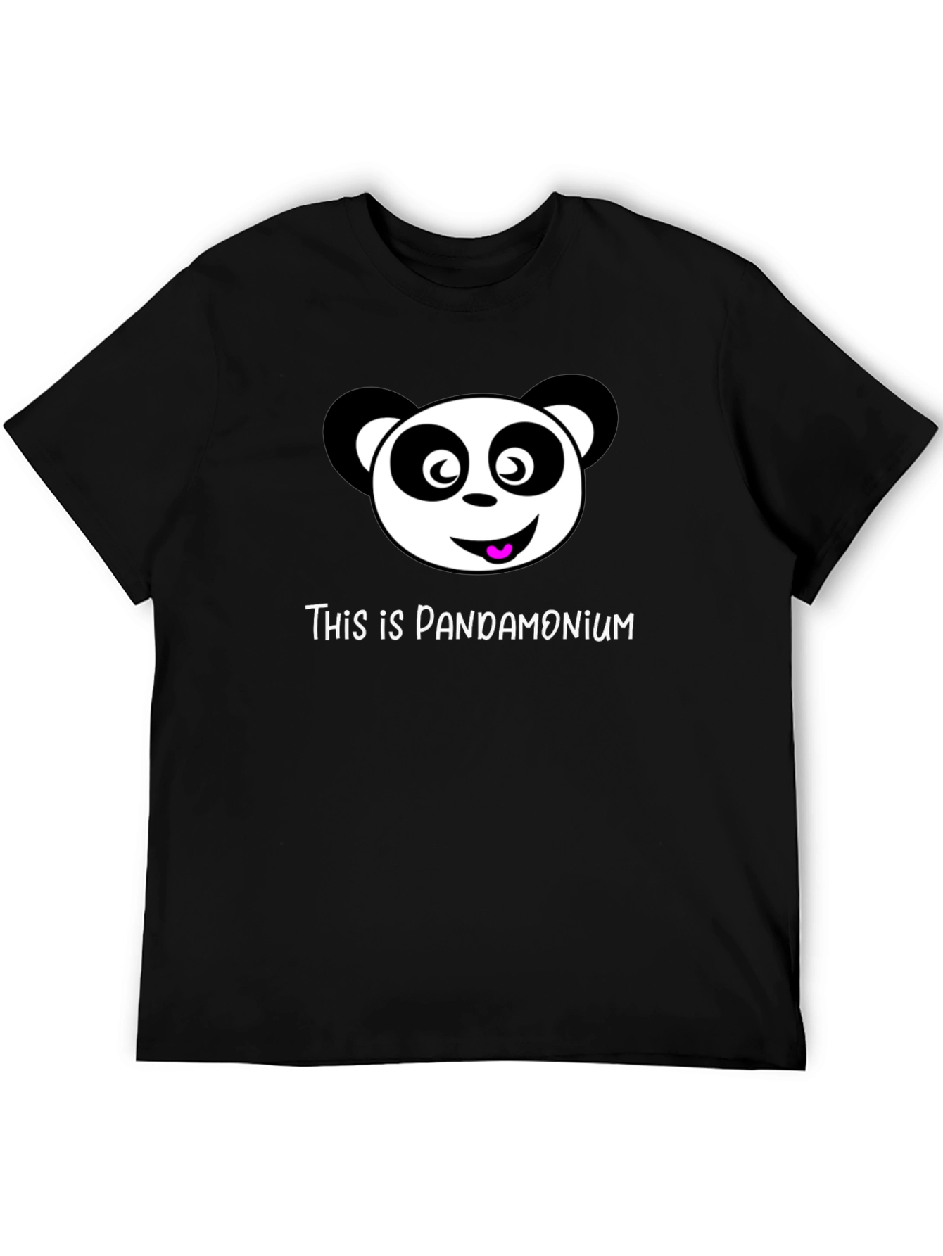 Pandamonium Black T-Shirt Panda Graphic Tee