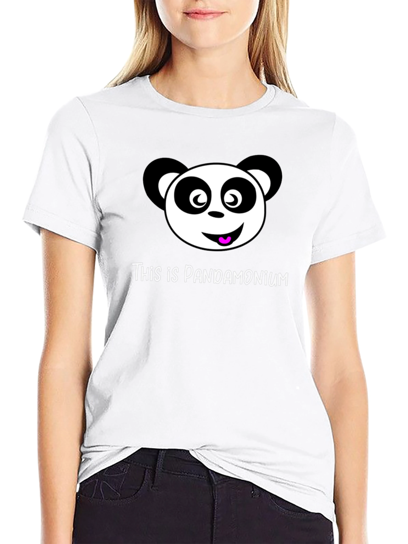 Pandamonium Black T-Shirt Panda Graphic Tee