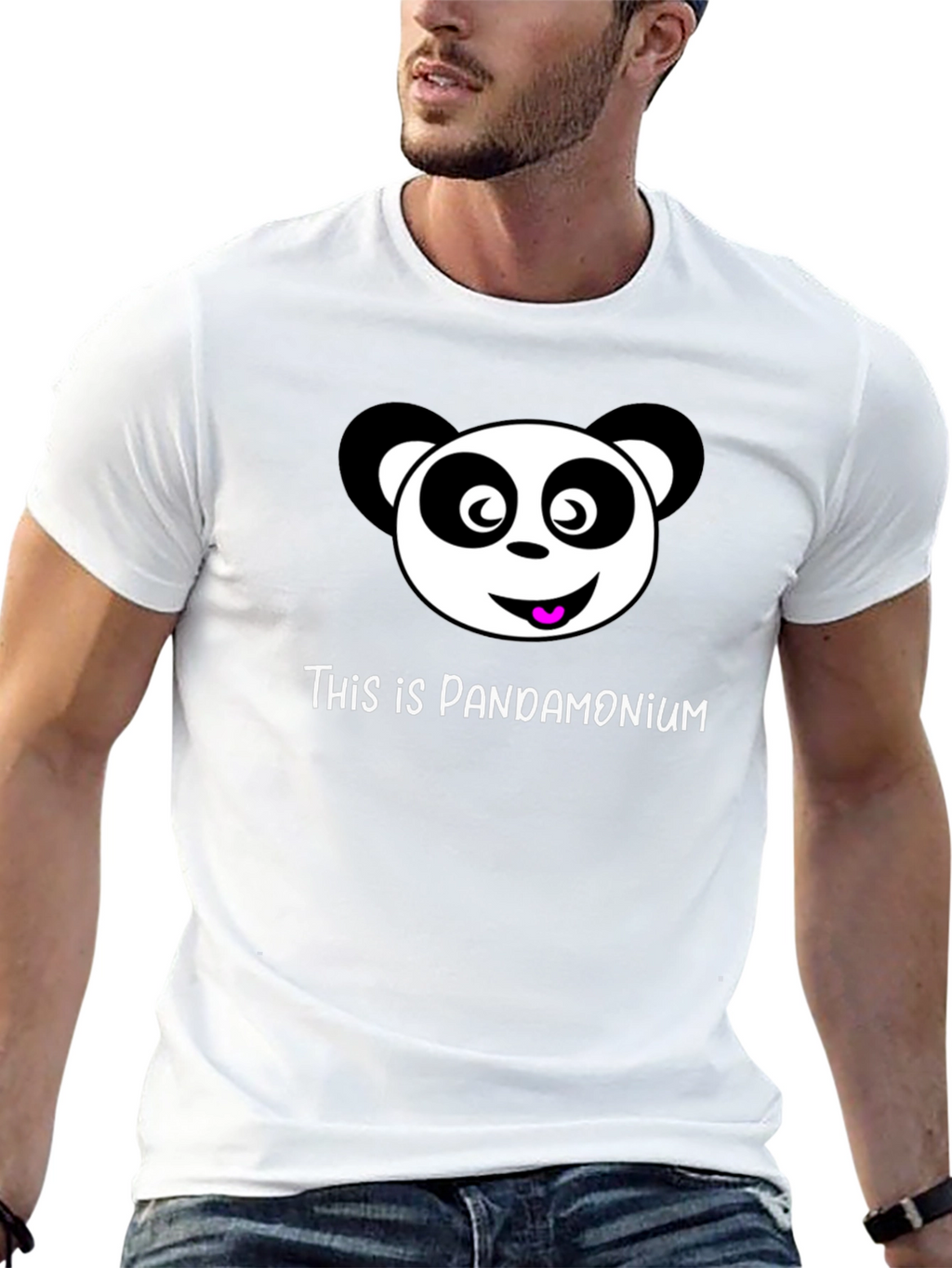 Pandamonium Black T-Shirt Panda Graphic Tee