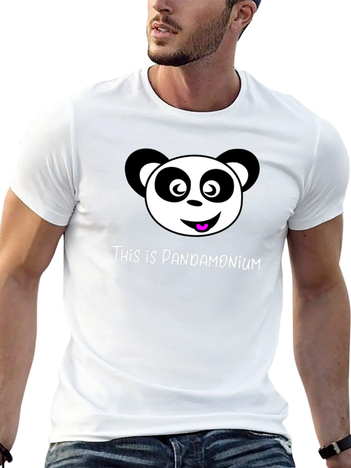 Pandamonium Black T-Shirt Panda Graphic Tee