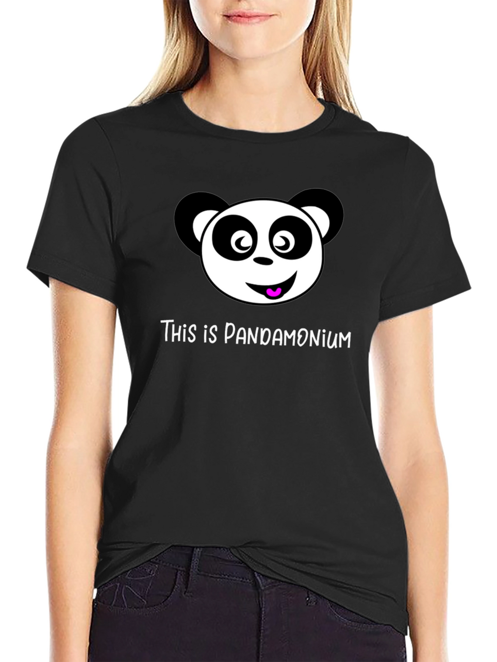 Pandamonium Black T-Shirt Panda Graphic Tee