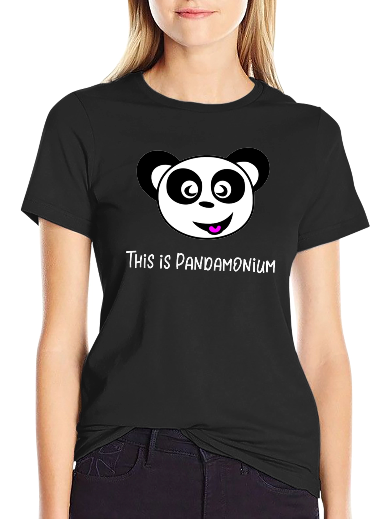 Pandamonium Black T-Shirt Panda Graphic Tee