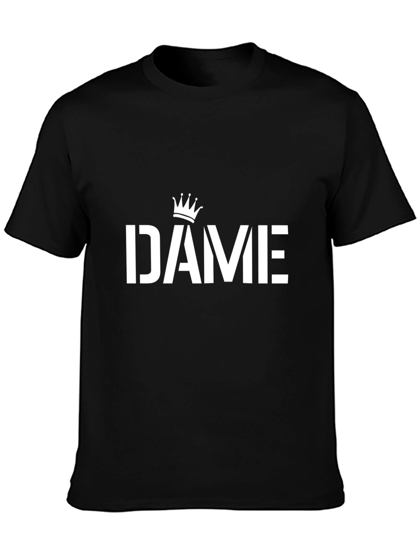 DAME Crown Black T-Shirt - Streetwear Fashion