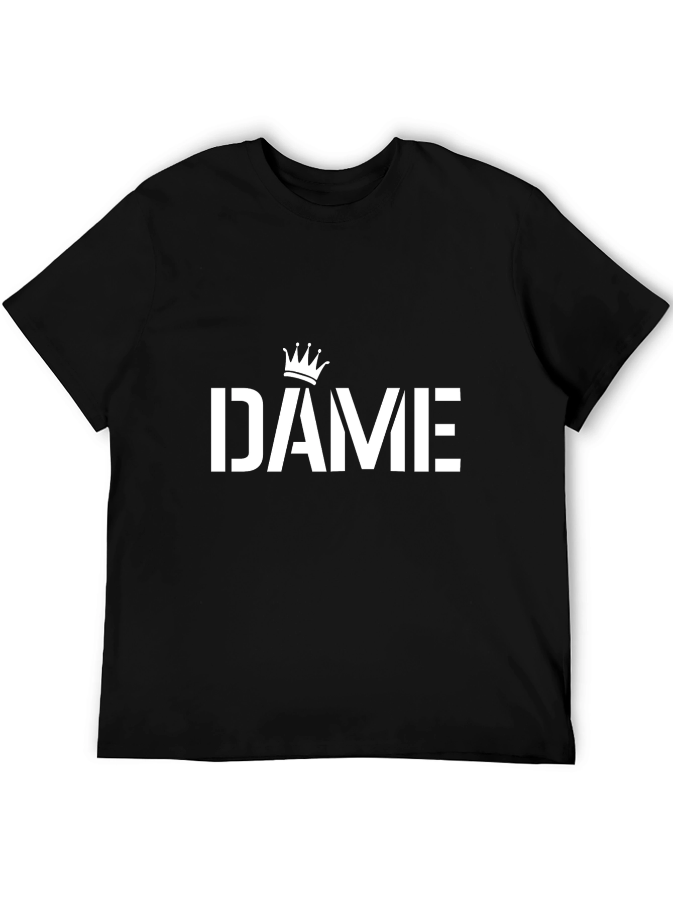 DAME Crown Black T-Shirt - Streetwear Fashion