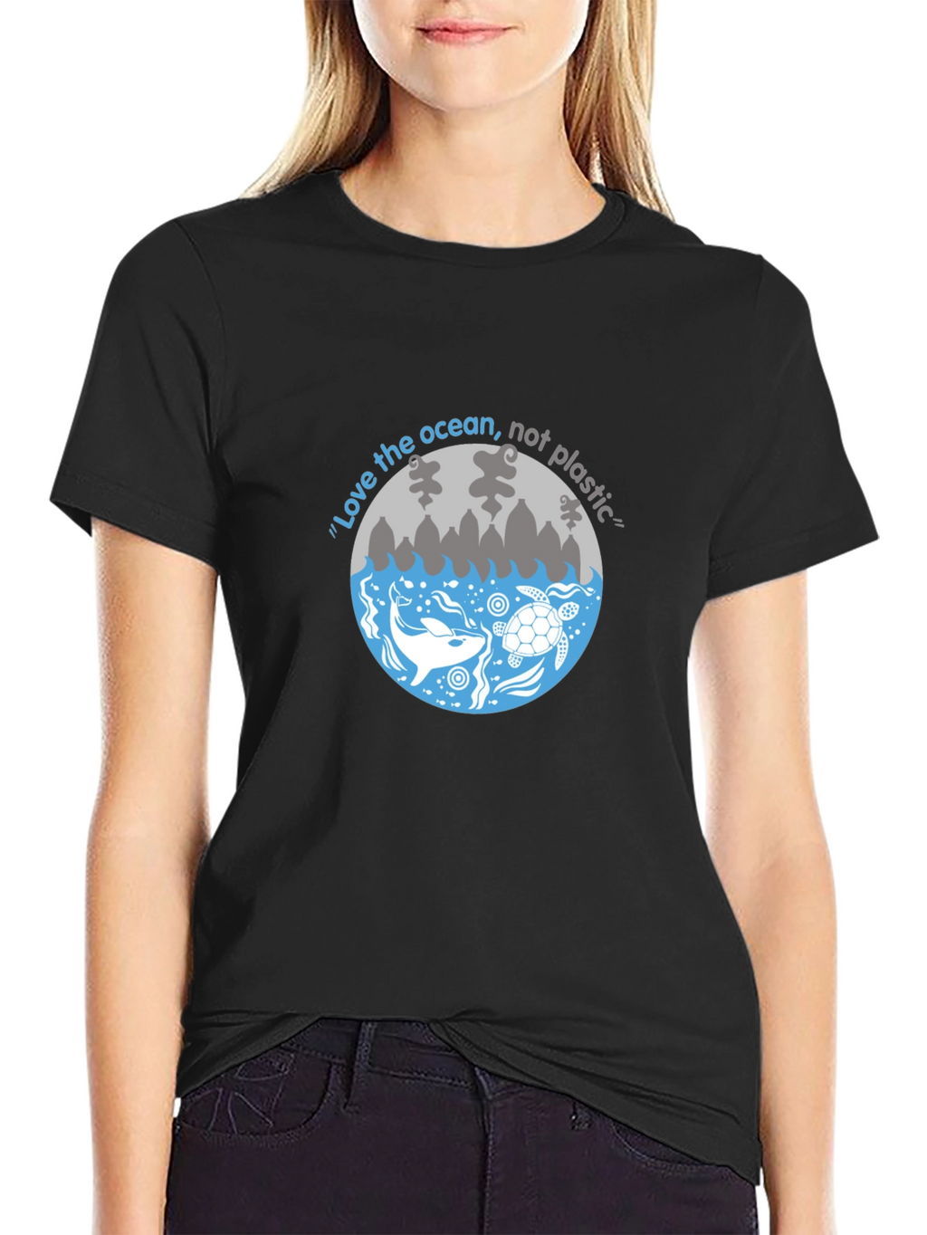 Love the Ocean Graphic Tee - Black