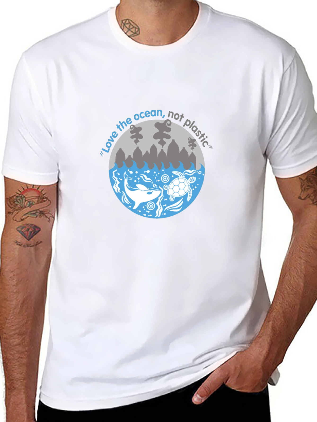 Love the Ocean Graphic Tee - Black