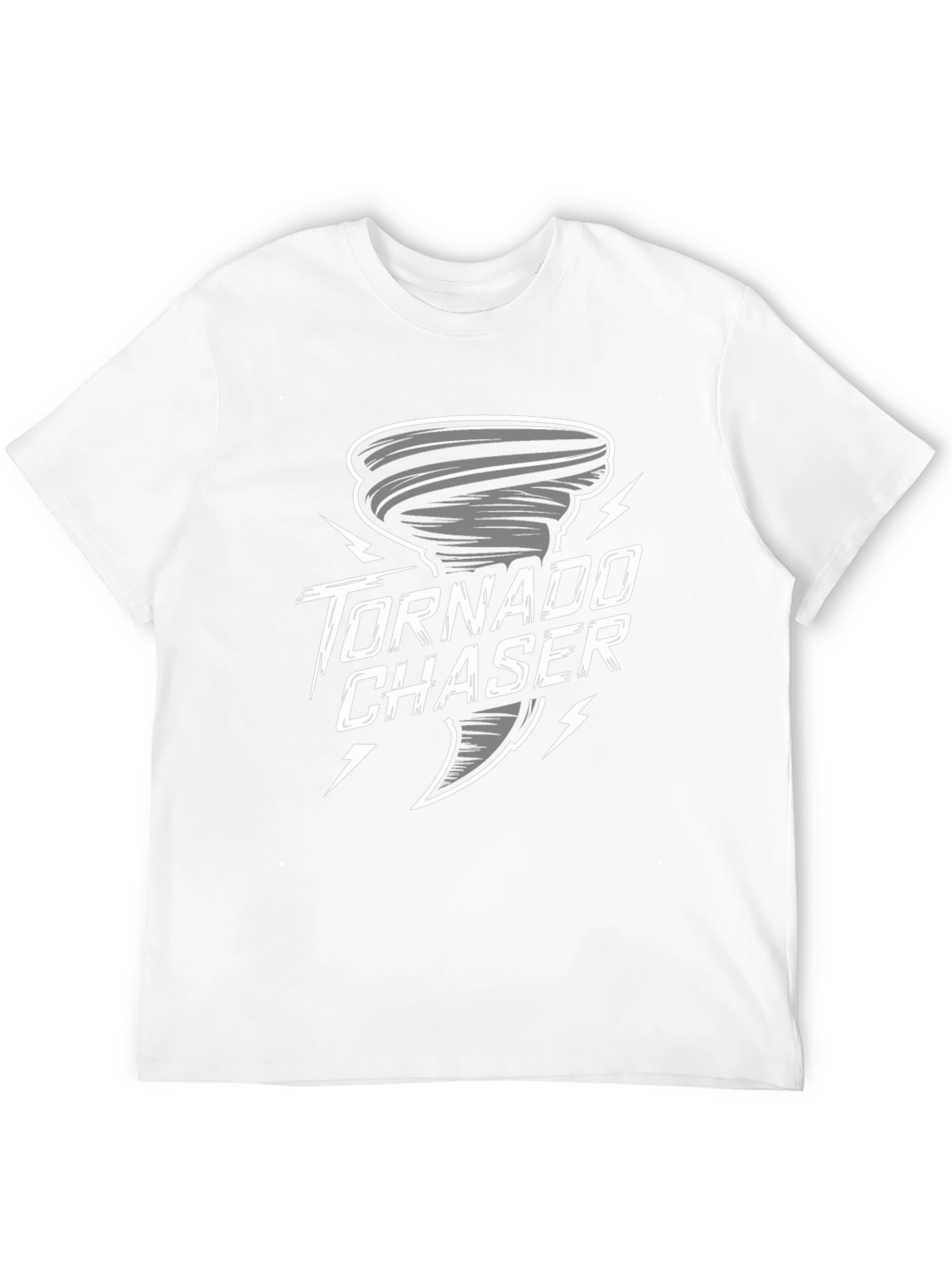 Tornado Chaser Graphic Tee - Black Cotton T-Shirt