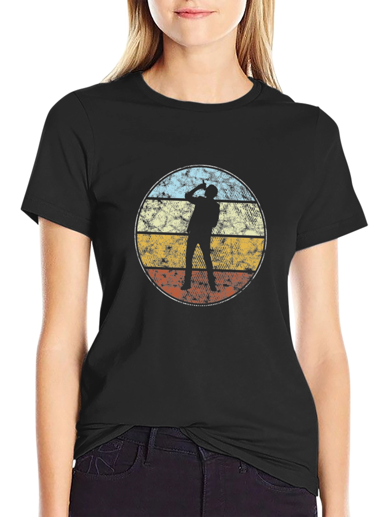 Vintage Golfer Silhouette T-Shirt