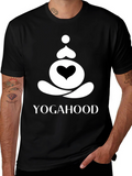 Yogahood Black T-Shirt Yoga Meditation