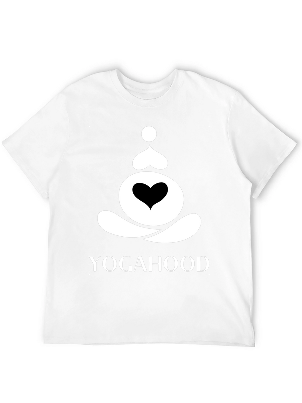 Yogahood Black T-Shirt Yoga Meditation