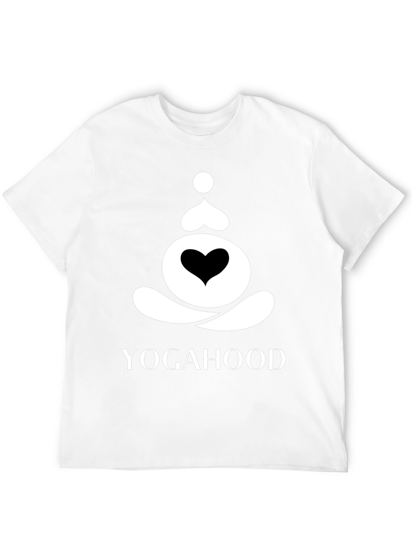Yogahood Black T-Shirt Yoga Meditation