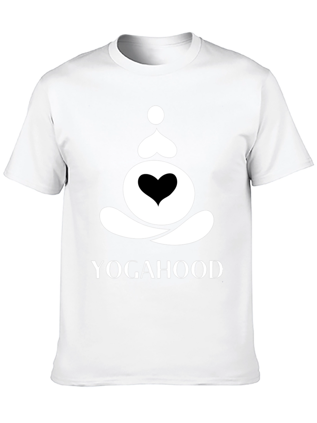Yogahood Black T-Shirt Yoga Meditation