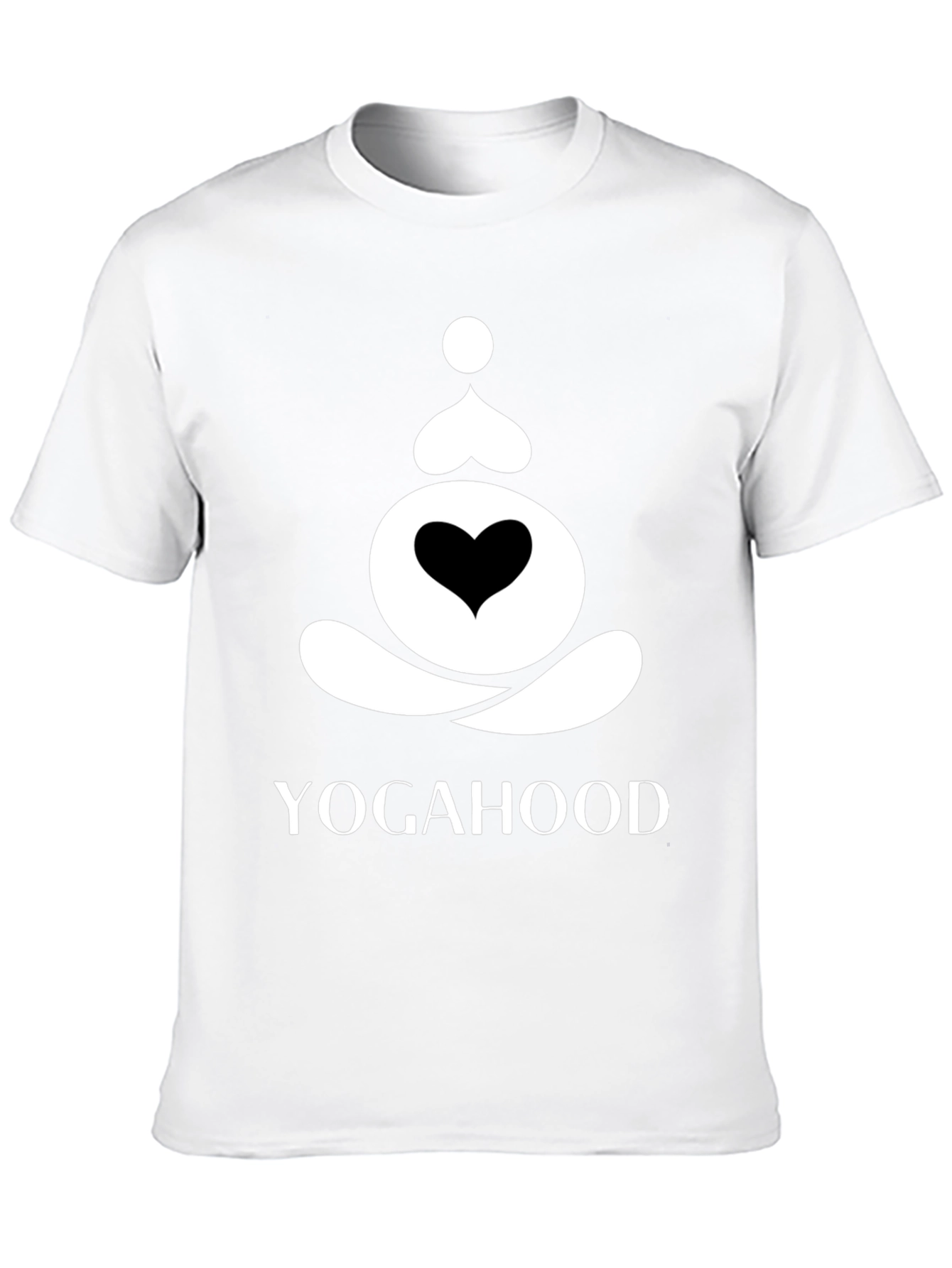Yogahood Black T-Shirt Yoga Meditation