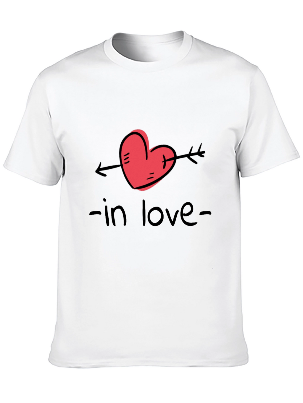 In Love Graphic Tee - Black Casual T-Shirt
