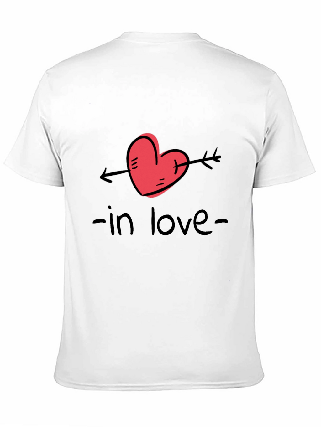 In Love Graphic Tee - Black Casual T-Shirt