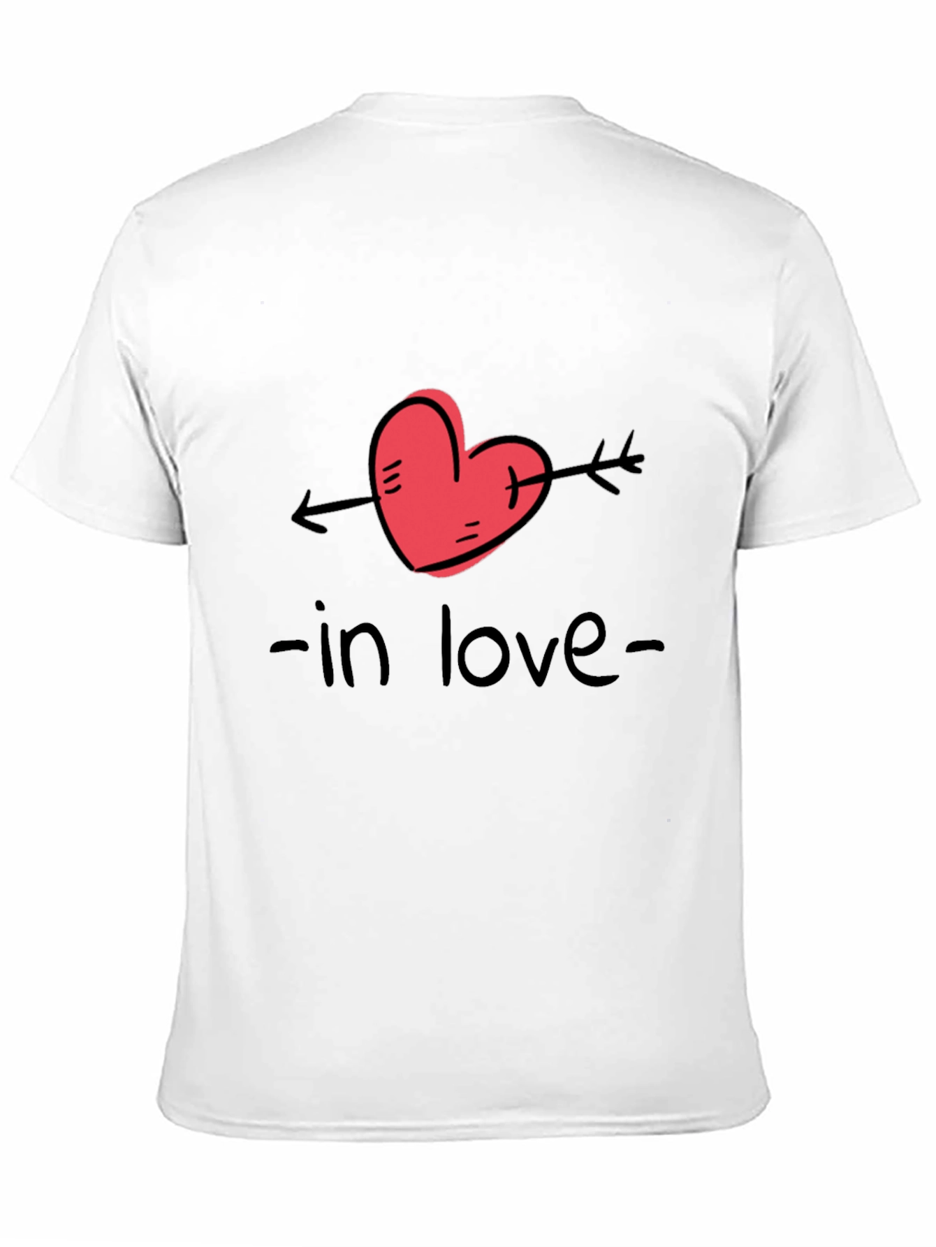 In Love Graphic Tee - Black Casual T-Shirt