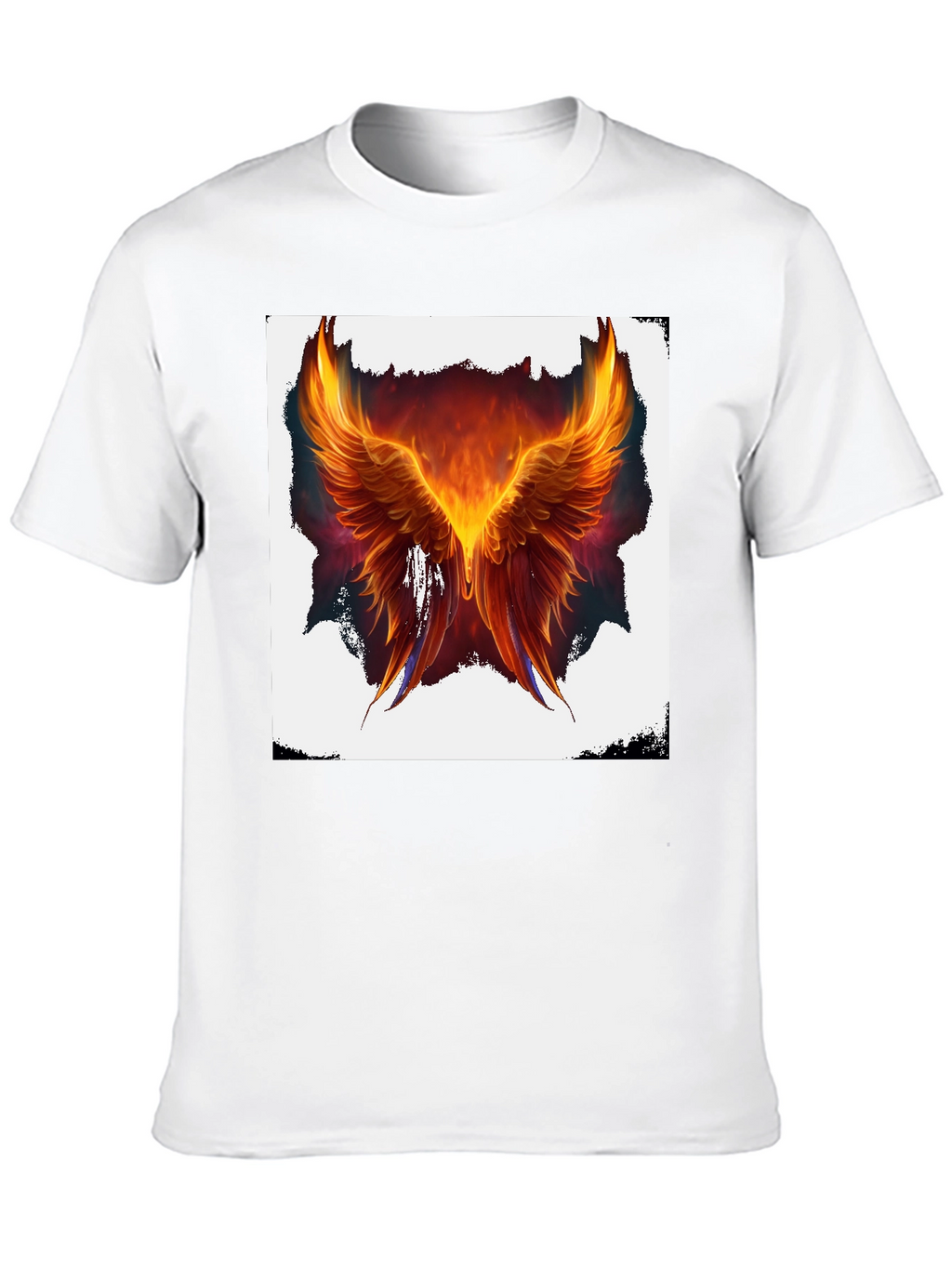 Phoenix Wings Graphic Black T-Shirt