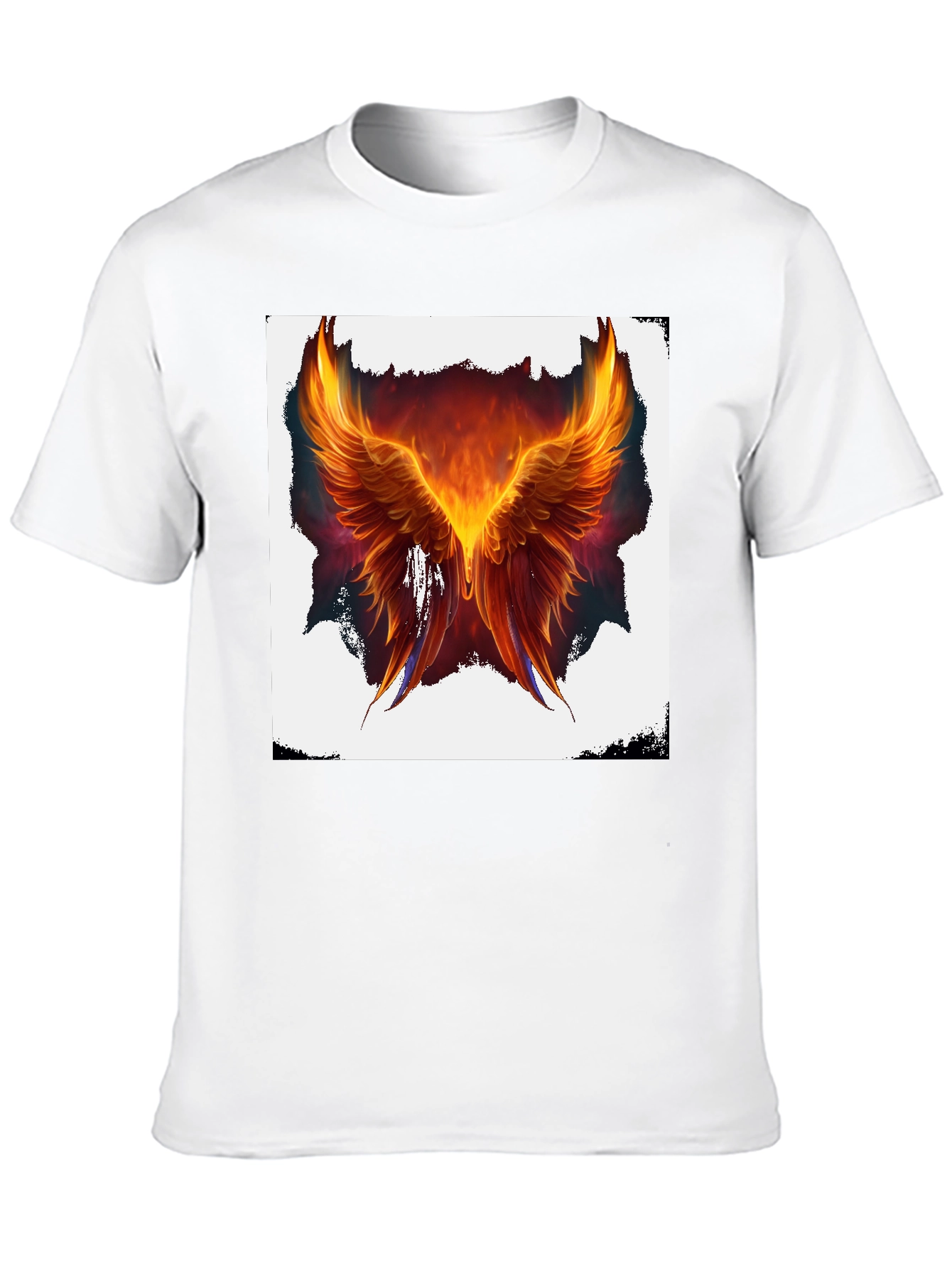 Phoenix Wings Graphic Black T-Shirt