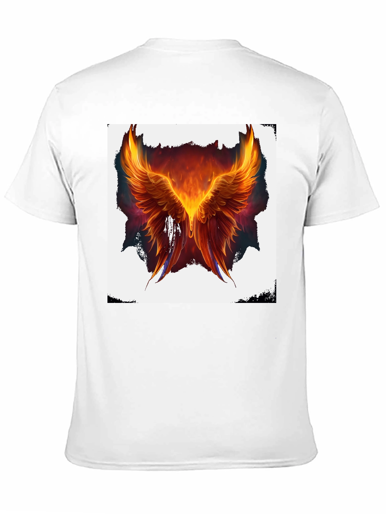 Phoenix Wings Graphic Black T-Shirt