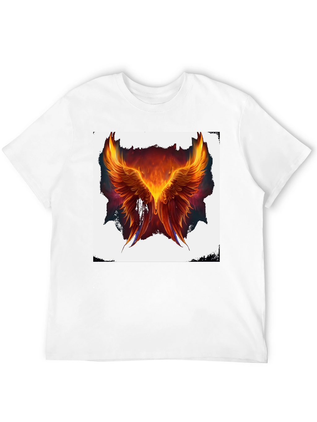 Phoenix Wings Graphic Black T-Shirt